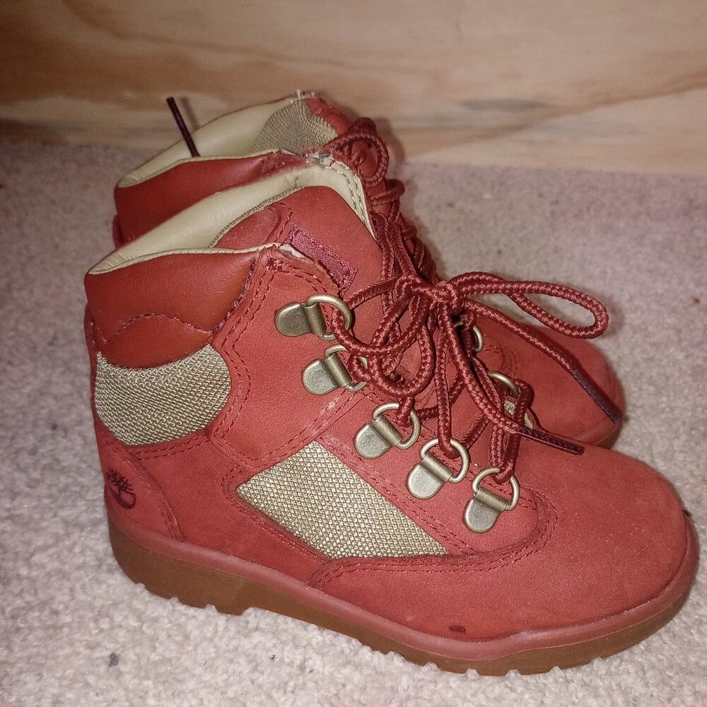Toddler Timberland Boots Rust Winter Burgundy 10 Kids‎ Youth
